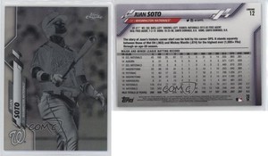 2020 Topps Chrome Negative Refractor Juan Soto #12