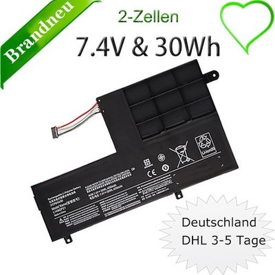   akku Für Lenovo Ideapad 500-15ISK 330S 330S-14AST L14M2P21 L14L2P21 7.4V 30wh