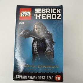 LEGO BrickHeadz Jack Sparrow 41593 Salazar 41594 Disney Pirates Lot