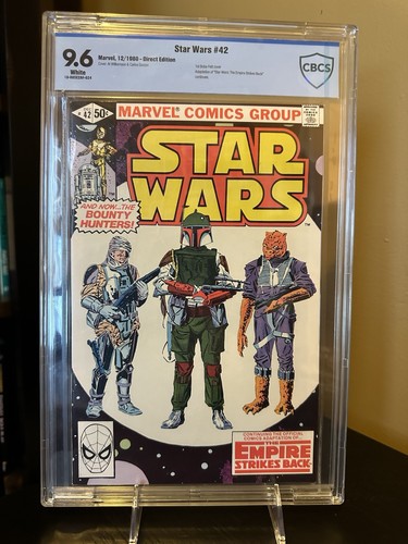 1980 Marvel Comics STAR WARS #42 CBCS Graded 9.6 NM+ 1st Boba Fett CLASSIC COVER - Picture 1 of 2