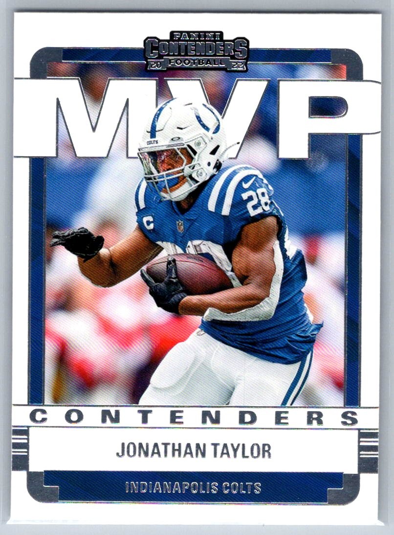 2022 Panini Contenders Jonathan Taylor MVP Contenders #MVP-JTA