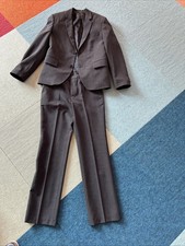 Kommunionanzug von Weise, anthrazit, mit 2 Hemden und Krawatte, Gr.140, schmal