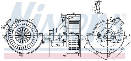 NISSENS 87079 Innenraumgebläse für OPEL - Bild 1 von 6
