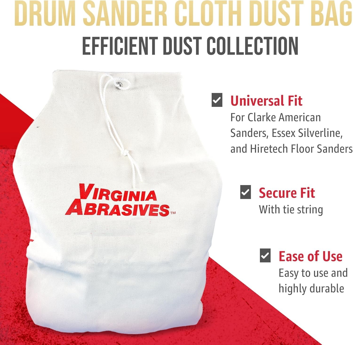 Light Duty Floor Drum Sander Dust Collector Bags for Clarke American Sanders ...