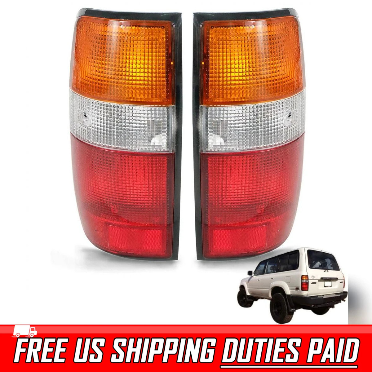 REAR TAIL LIGHT LAMP FOR TOYOTA LAND CRUISER FJ80 FZJ80 HJ80 LC80