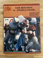 Sep. 27, 1986 Sam Houston State Bearkats v. Angelo College Football Game Program