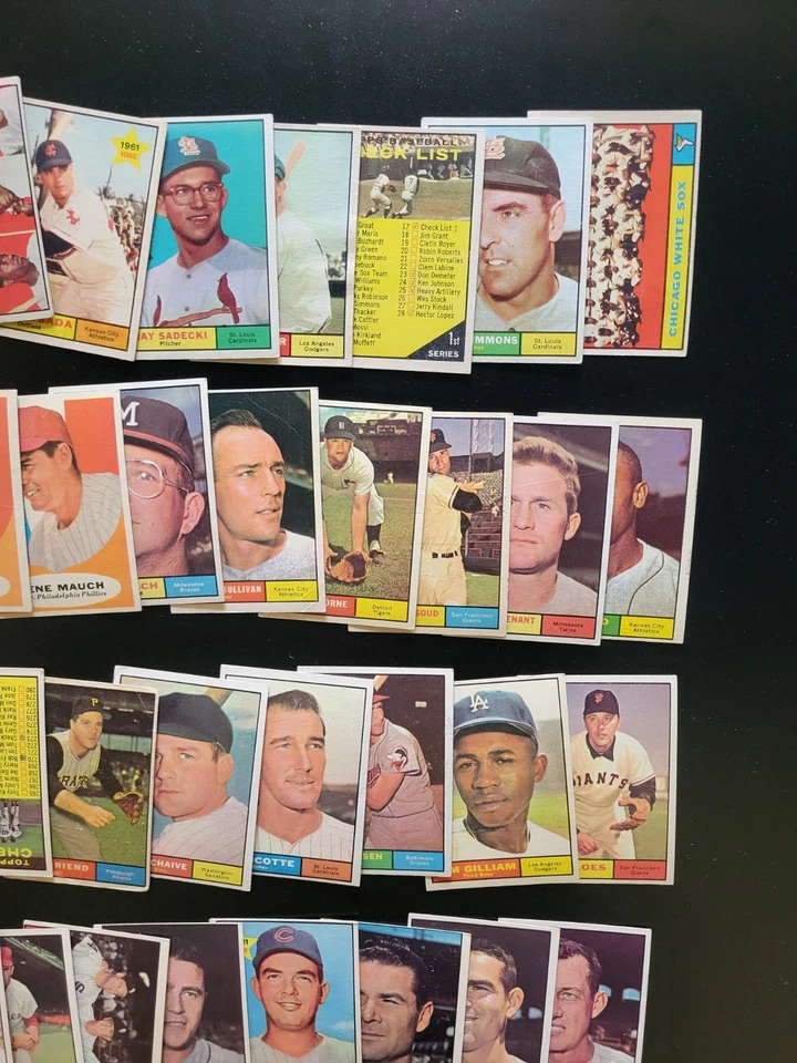 1961 Topps Baseball Cards- 50 Vintage Cards - League Leaders | Don Larsen - Image 4 of 4