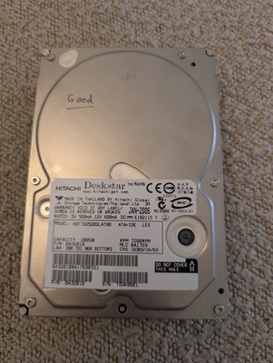 Hitachi Deskstar HDT722520DLAT80 200GB Ide Festplatte 3,5 Zoll