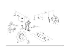 Genuine Mercedes-Benz Disk Brake Pad 000-420-...