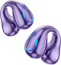 Ultra Open Ear Headphones Bluetooth 5.3 Wireless Clip On Earbuds with Digital Di