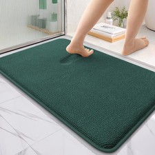 Thick Memory Foam Bath Mat Rug Soft Absorbent Non Slip Carpet Green 36x24 Inch