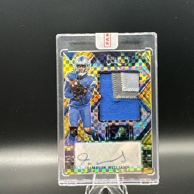 2022 Panini Select Gold Prizm Jameson Williams RPA /10.