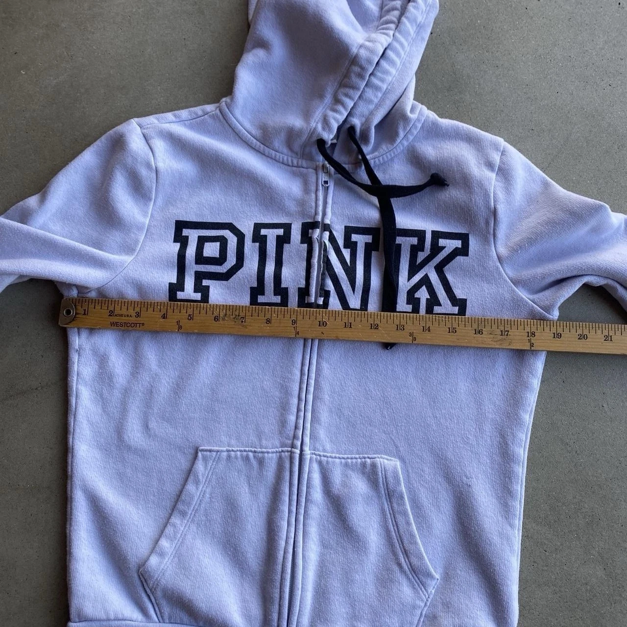 UNDERCOVER Felpa con cappuccio rosa Victoria Secret Y2K anni 90 logo zip lavanda donna taglia small
