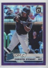 2019 Donruss Optic Rated Rookies Purple Pandora Prizm 76/99 Christin Stewart uu6