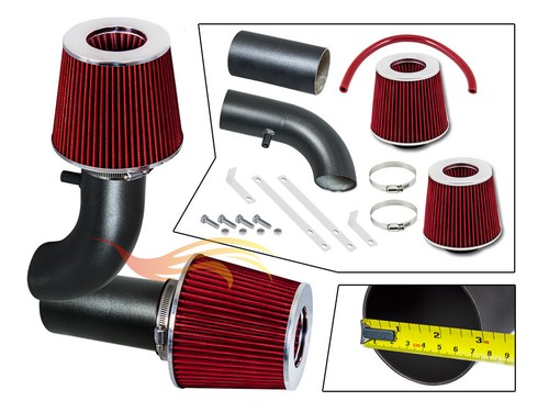 Kit Filtro Aria Universale 76mm: Tubo Di Aspirazione In Alluminio E Filtro A Fungo, Per Modifiche Auto, Effetto Carbonio - 5