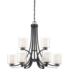 Minka-Lavery 4109-66 OPEN BOX Parsons Studio Chandelier Sand Coal