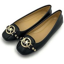 NWT Michael Kors Women S Fulton Moccasin 49T8FUFR1L-001-5.5 Black Nappa 