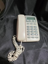 Vintage 80s Sound Model PH-548 Land-line Caller ID Ivory Telephone  Untested 