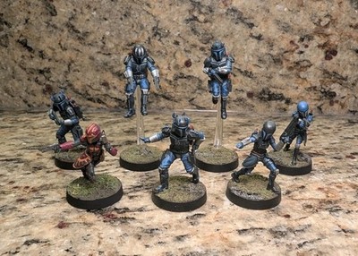 Star Wars Legion Miniatures Mandalorian Super Commandos - 7 Figures Pro Painted