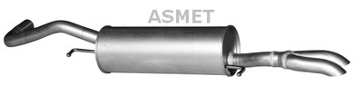 ASMET 06.019 Rear Muffler for Audi