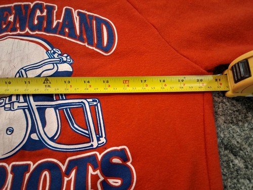 Sudadera con capucha vintage de los New England Patriots para hombre L 42-44 puntada única EE. UU. - Imagen 3 de 7