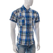 JACK & JONES Original Jeans Uomo Turbo Camicia Manica Corta P Piuma 11 Taglia XL