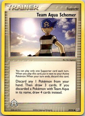 Pokémon Team Aqua Intrigant 69/95 EX Team Magma vs Team Aqua 2005 Englisch