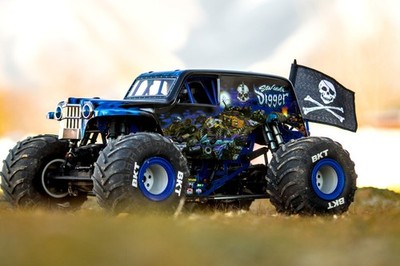 Oversteer Hobbies-1:8 LMT 2.0 Snap-In Pirate Flag Kit- Durable, Flexible, Scale