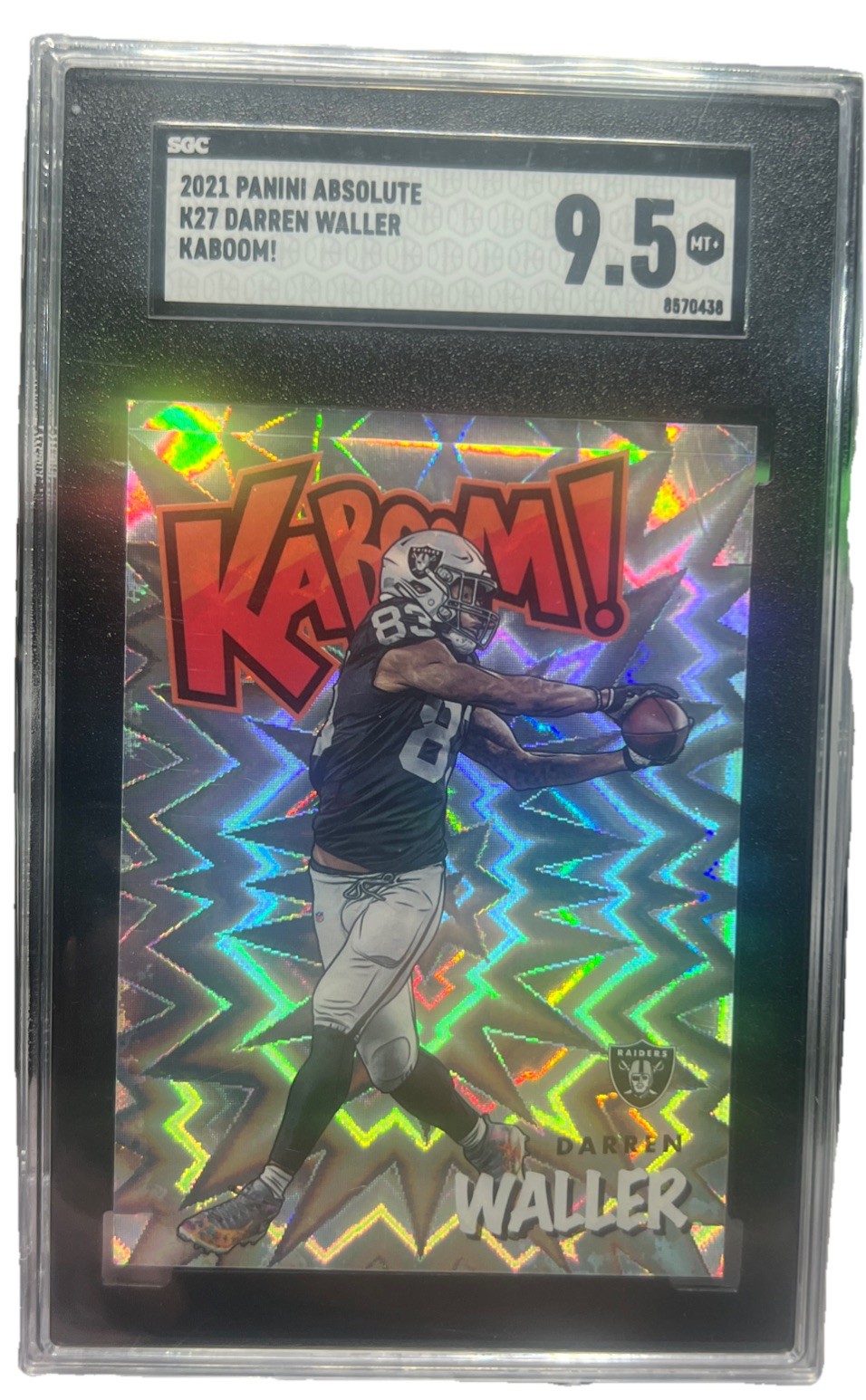 2021 Panini Absolute Kaboom!  Vertical Darren Waller #K27 SGC 9.5