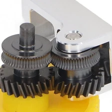 3D Printer Hardened Steel Extruder Gear Assembly with Aluminum Handle