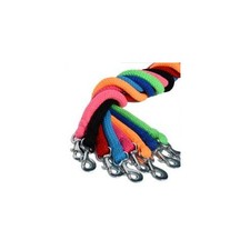 Rhinegold Soft Feel Tkana neonowa lina leadrope - turkusowa