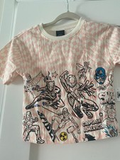 Youth Marvel Tshirt Pink with Cartoon Graphics NWT 5/6