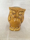 Royal Haeger Porcelain MCM Brown/Gold Owl