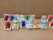 Lot Of 16 RUSS Birthstone Month Bears New With Box Complete Set 3 Inch Size