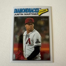 2026 Topps Heritage Justin Martinez Chrome Base Parallel Diamondbacks MLB