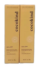 ( LOT OF 2 ) Cocokind ~ Daily SPF 32 ~Mineral Face Sunscreen ~ 1.7oz EXP : 02/27