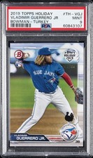 2019 TOPPS HOLIDAY BOWMAN TURKEY #TH-VGJ VLADIMIR GUERRERO JR 9/35 PSA 9