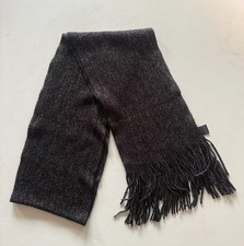 Cejon black and metallic silver scarf, 80" long