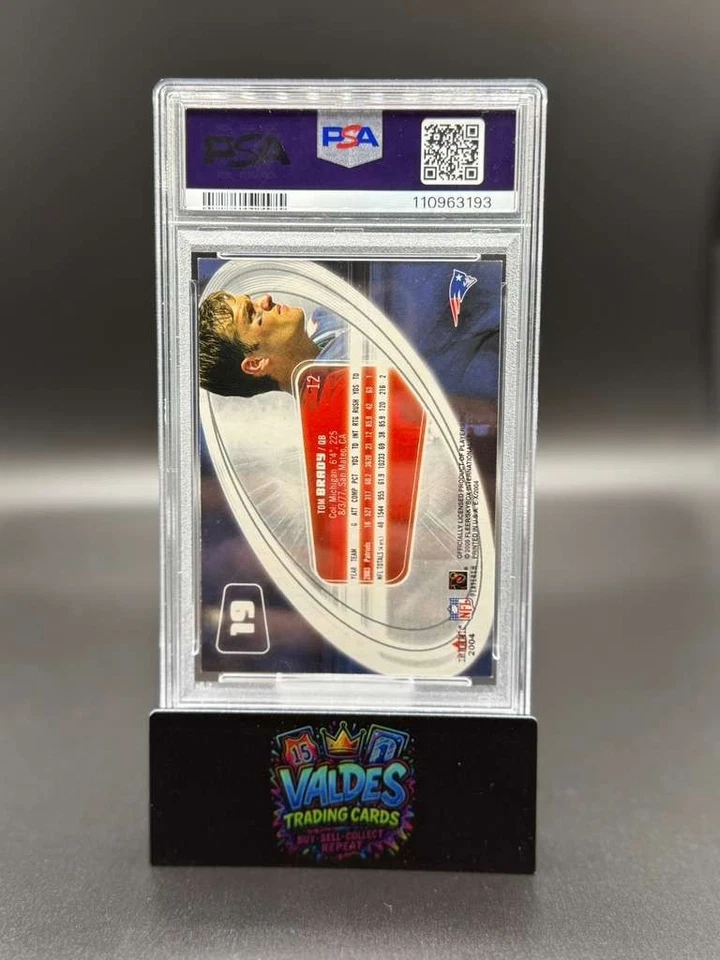Tom Brady 2004 Fleer E-X #19 PSA 7 NM Patriots 🔥 Rare Early Career Insert - Image 2 of 2