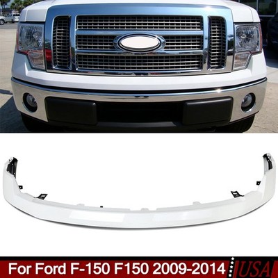Oxford White W/ Hole Front Bumper Cover Unfolded For Ford F-150 F150 2009-2014