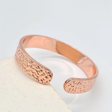 Pure Copper Non-Magnetic Therapy Bracelet Double Strong Arthritis Pain Relief