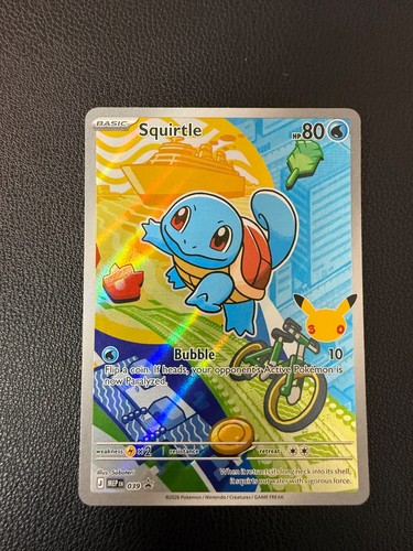Squirtle 039 Holo First Partner Illustration Promo Near Mint Pokemon Single Card