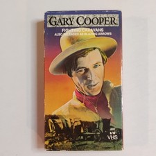 Fighting Caravans VHS 1989 BLAZING ARROW Western GARY COOPER Vintage Movie