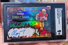 2023 Leaf Vivid Christian McCaffrey Street Signs /10 Sgc Mt 9