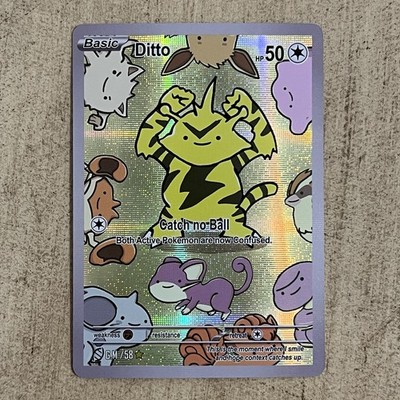 After Skool Hobby Ditto Electrabuzz 58 v2  Fan Art Genetic Mystery 1st Print