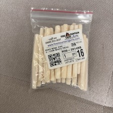 Bleached Bone Hairpipe Beads 65mm Hand Cut Tube 24pc 65x5-8mm