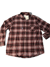 NWT Field Stream Men's Classic Lightweight Flannel 2XL Red Black White Plaid