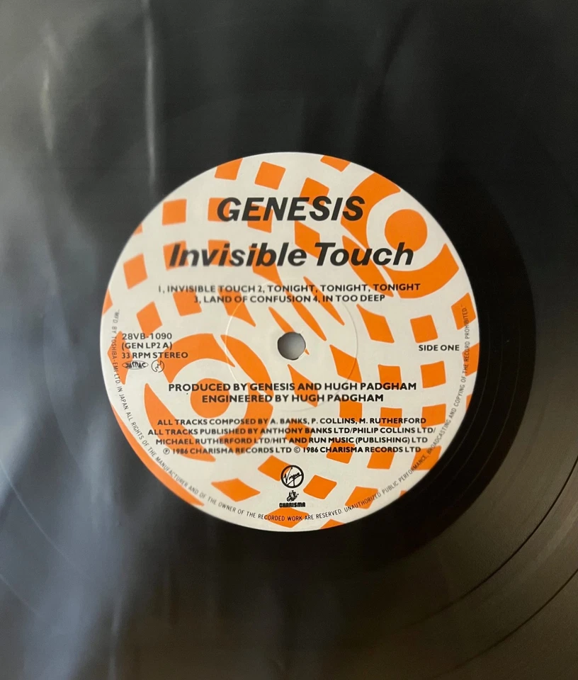 Genesis Invisible Touch Japan Vinyl LP Obi 28VB1090 - Image 4 of 4