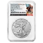 2021 (S) $1 Type 2 American Silver Eagle NGC MS70 Emergency Production Black