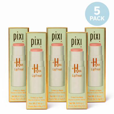 Pixi +Hydra Lip Treatment Balm Peach-y 5 Pack New